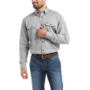 Ariat FR Silver Fox Flame Resistant Work Shirt L